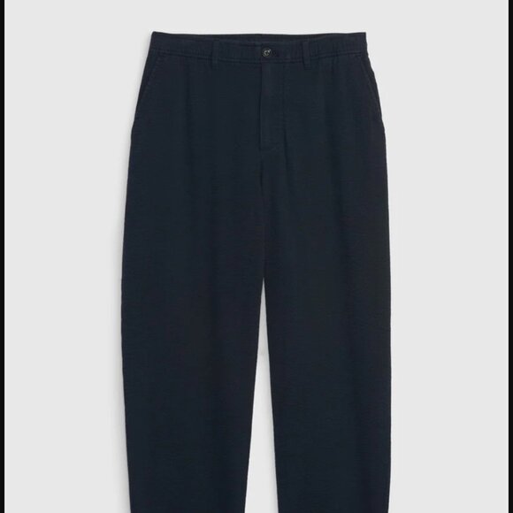 GAP Lightweight Seersucker Pants with E-Waist, New Classic Navy, Medium, NWT 🏷️ - Picture 2 of 4